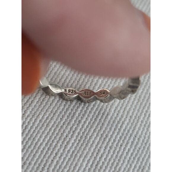 Authentic Pandora Rings & Earrings Cherry Blossom Ring Set Studs Sterling Silver - Picture 13 of 15